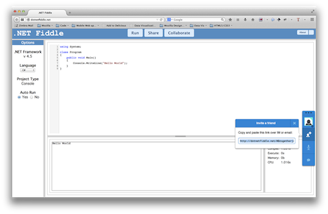 .NET Fiddle